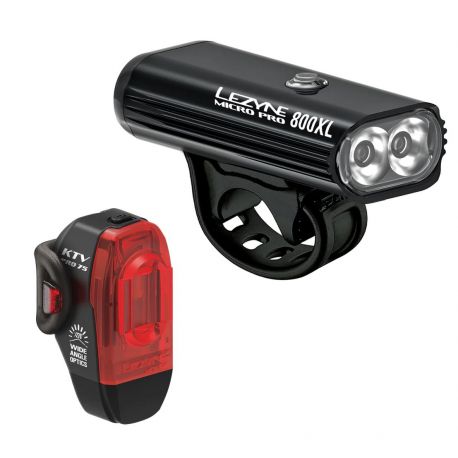 LEZYNE MICRO PRO 800XL / KTV PRO PAIR BLACK