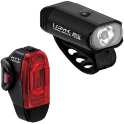 LEZYNE MINI DRIVE 400XL/KTV DRIVE PRO+ PAIR BLACK