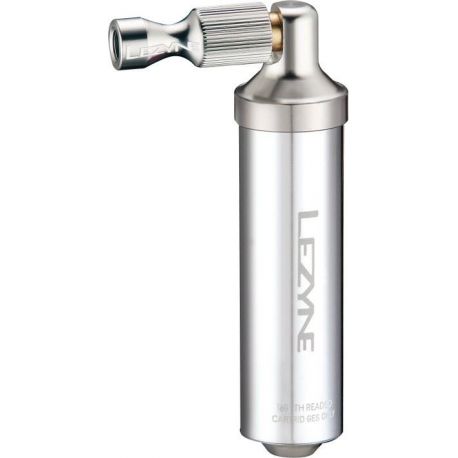 LEZYNE ALLOY DRIVE CO2 HEAD SILVER/HI GLOSS