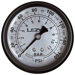 Lezyne 160 PSI Floorpump Gauge 1.5 Inch Black/Silver