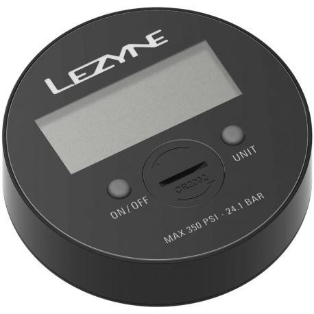 Lezyne 350 PSI Digital Floorpump Gauge 3.5 Inch Black